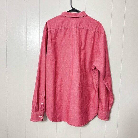 Bonobos Men's standard Fit Dress Shirt Red Size XL EUC - Picture 2 of 6